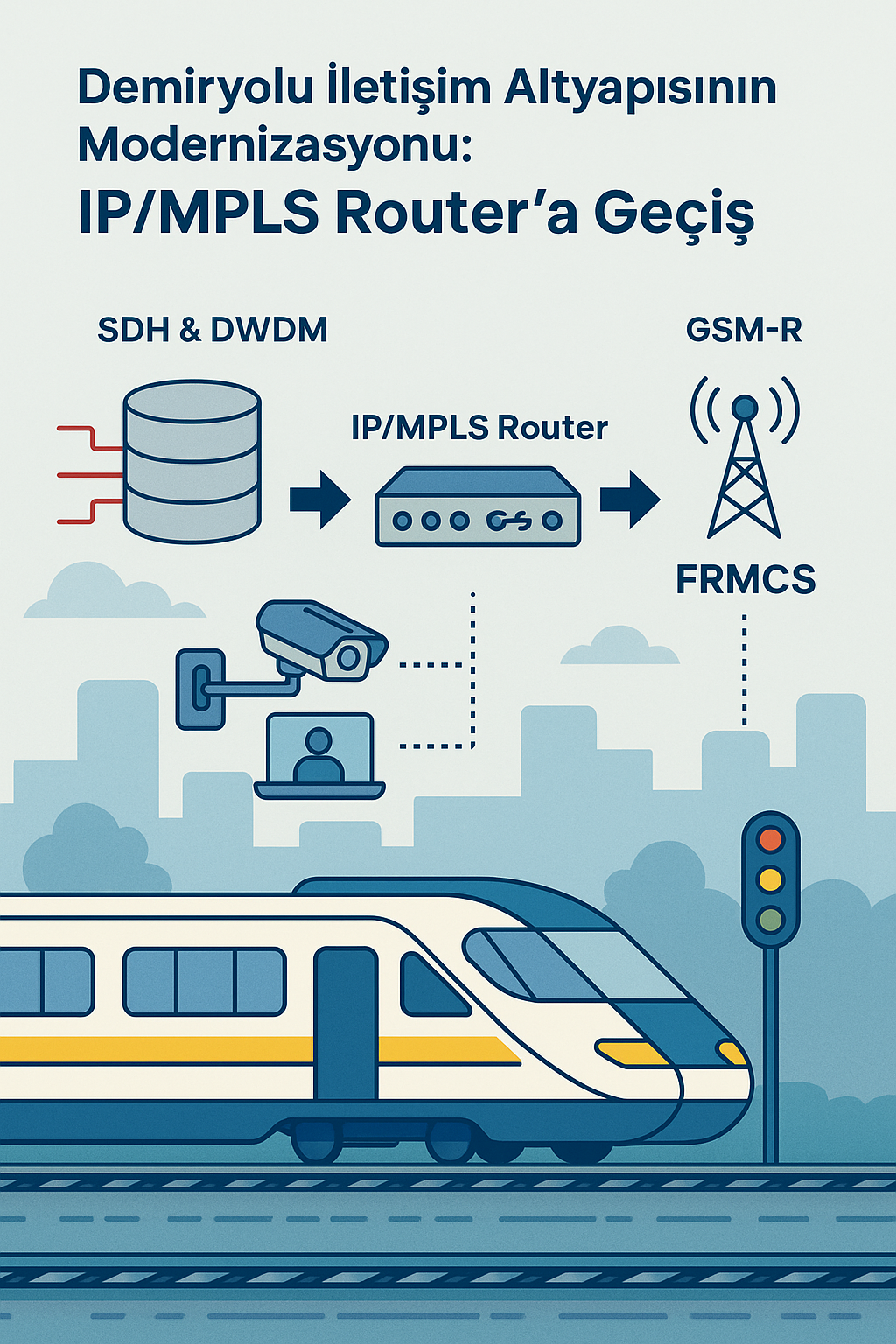 Demiryolu İletişim Altyapısının Modernizasyonu: SDH & DWDM’den IP MPLS Router’a Geçiş